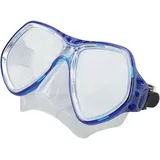 Taucherbrille, Silikon-Verstellbarer Riemen, Unterwasserbrille, Klare Sicht, Breite Anwendbarkeit für Erwachsene Zum Schnorcheln (Blau)