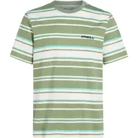 O'Neill ONEILL MIX MATCH STRIPE T-Shirt green bold stripes M