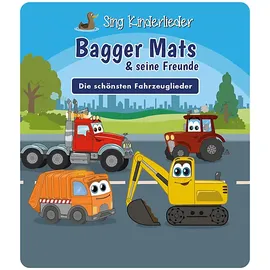 tonies Figur Bagger Mats & seine Freunde: Die schönsten Fahrzeuglieder, Spielfigur - Musik