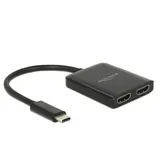 DeLock USB Type-C Splitter - 2 x HDMI out 4K 30 Hz