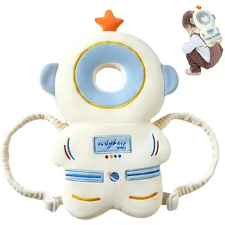 Baby Rucksack Kopfschutzkissen weich verstellbarer Babykopfschutz zum Krabbeln und Gehen klang Anti-Schock Atmungsaktives Baby Fall Rücken Kopfschutz (Space Man)