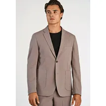 Lindbergh Sakko Relaxed Fit", Herren, Gr. L, deep sand mel, Obermaterial: 65% Polyester, 31% Viskose, 4% Elasthan. Futter: 100% Polyester, Sakkos