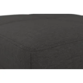 sit&more Hocker SIT / MORE "Baviene", grau (fango), B:72cm H:46cm T:72cm, Hocker, Polsterhocker