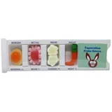 fruchtgummi bären & co. Tablettenbox Frohe Ostern Osterhase mit Fruchtgummi Scherzartikel 25g