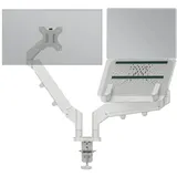 Leitz Platzsparender Dual Monitorarm mit Laptophalterung Grau