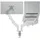 Leitz Platzsparender Dual Monitorarm mit Laptophalterung Grau