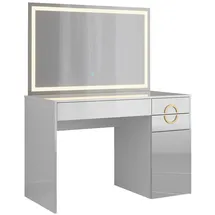 Vicco Schminktisch Adela Weiß 115 cm LED-Spiegel