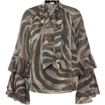 Vera Mont Chiffonbluse mit Volant Braun 44
