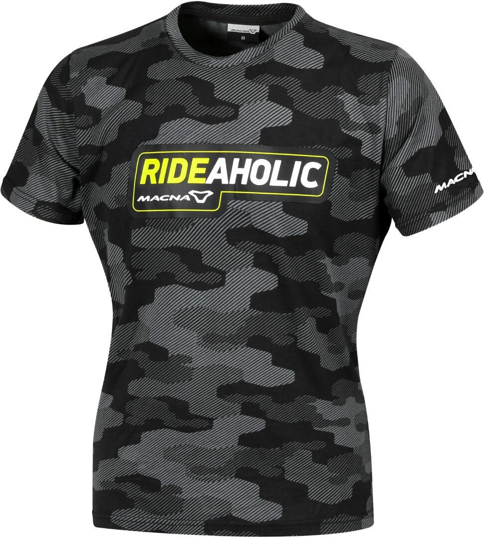 Macna Dazzle Rideaholic T-shirt, zwart-veelkleurig, XL Voorman