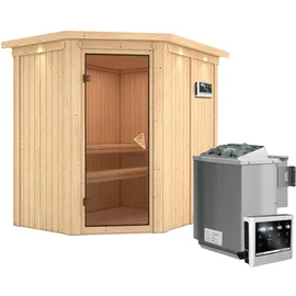 Karibu Carin inkl. 9 kW Bioofen + ext. Steuerung + Dachkranz