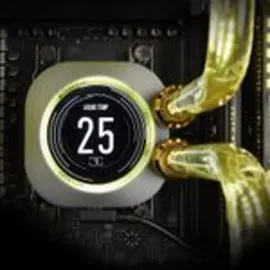 Corsair iCUE XC7 RGB ELITE LCD CPU-Wasserkühler, CPU-Kühler – Stealth Grey