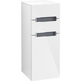 Villeroy & Boch Villeroy und Boch Subway 2.0 Seitenschrank A7130SDH 35,6x85,7cm, rechts, Griff silbermatt, weiss, glossy white