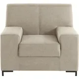 DOMO collection Sessel Ledas Polyester 100 x 83 x 88 cm Beige