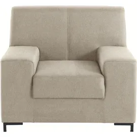 DOMO collection Sessel Ledas Polyester 100 x 83 x 88 cm Beige
