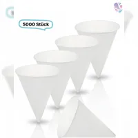 Blanc HYGIENIC Spitz-Pappbecher Pappbecher 0,13 l Weiß 5000 St.