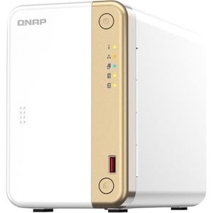 QNAP NAS-Server TS-262-4G, USB 3.1, Leergehäuse für Festplatten, 2 Einschübe