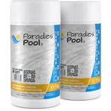 Paradies Pool Chlortabletten für Pool 200 g, Schwimmbecken, organisch, langsam löslich, Inhalt: 2 kg