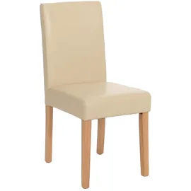 Mendler Esszimmerstuhl Littau Kunstleder beige 4er Set