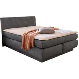 JOB Boxspringbett ANNIKA, Grau - 160 x 200 cm