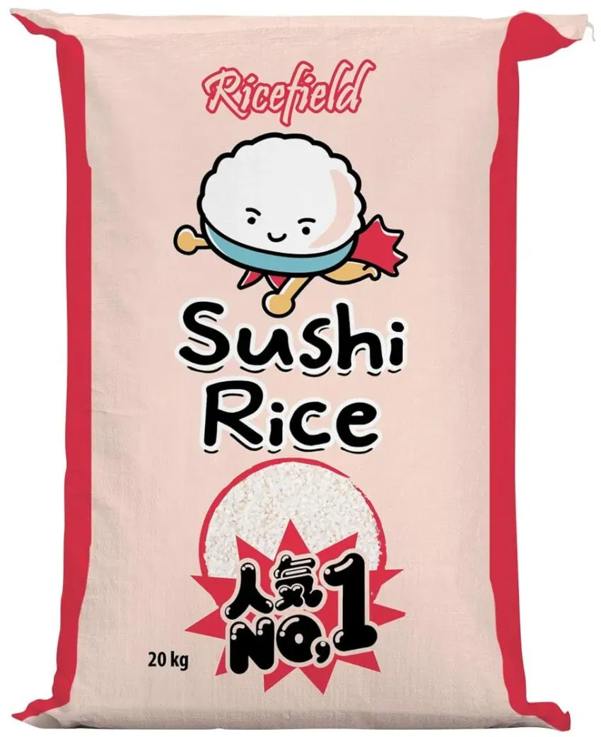 RICEFIELD Sushi Reis, Rundkorn Japonica 20kg