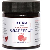 Klar Seifen Deocreme Grapefruit, 30ml Geruchsneutralisierend und Pflegend, Schweiß-verhindernd, Deo 11665