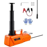 Vevor Elektrischer Wagenheber 15 t verstellbarer elektrischer Scherenwagenheber mit hoher Tragkraft, 12-V-Reifenwechselersatz mit Dual-Power & LED-Licht, Wagenheber-Set für Limousine SUV Lkw