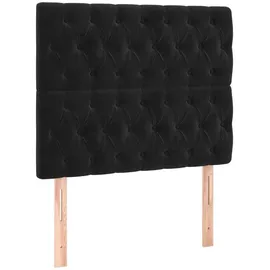 vidaXL Boxspringbett 100 x 200 cm Schwarz