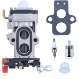 Gubeter Vergaser-Kit, für Husqvarna 150Bt 150Bf 350Bt 350Bf Rucksackgebläse, 502845001, ersetzt Vergaser für Walbro Wya-79