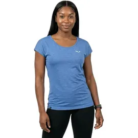 Salewa Puez Melange Dryton Kurzarm-t-shirt - Morning Blue Melange - L