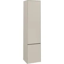 Villeroy & Boch Subway 3.0 Hochschrank 2 Türen Anschlag rechts, 400x1710x362mm, C58702VN 40x171x36,2cm, Schanier rechts/Griff monochrom, Cashmere Grey,