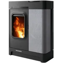 Oranier Calimo XL Stahl Schwarz/Abdeckplatte Speckstein