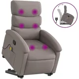 vidaXL Massagesessel mit Aufstehhilfe Polyester 92 x 99,5 x 92 cm Schwarz
