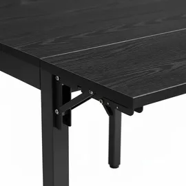 Relaxdays Klapptisch 120 x 76 x 78 cm schwarz