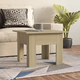 furnicato Couchtisch Braun Eiche 55 x 42 x 55 cm
