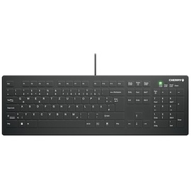 Cherry AK-C8112 Medical Keyboard, schwarz, vollversiegelt, USB, DE (AK-C8112-US-B/GE)