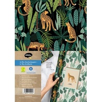 Dabelino Geschenkpapier-Set: Leopard (vegan, Blauer Engel, Recyclingpapier)