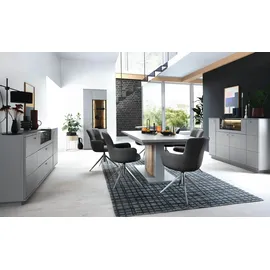 MCA Furniture MCA Esstisch mit Auszug Sevilla 180/280 x 100 cm Grau