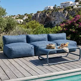 Oviala Mixi Modulare 3-Sitzer Gartenmöbel pazifikblau