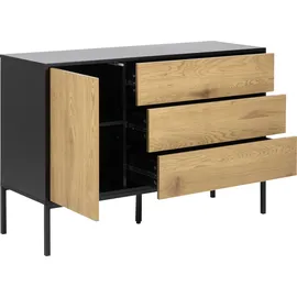 Actona Sideboard 120 x 82 x 40 cm Schwarz