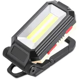 Wiederaufladbarer Led-baustrahler Mit Magnetfuß Und Aufhängehaken, 4 Helligkeitsmodi, 180° Verstellbare Inspektionslampe Für Campingreparaturen Und Notfälle