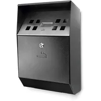Lacor 63342 Aschenbecher Wand Black, Edelstahl 18/10