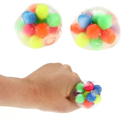 Toi-Toys - Quetsch-Ball gefüllt mit bunten Bällchen