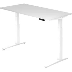 HAMMERBACHER elektrisch höhenverstellbarer Schreibtisch VXBHM16/W/WW weiß