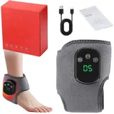 1 Pc 3-in-1-Fußmassagegerät,Tragbares kabelloses Fußmassagegerät für für Füße Knöchel,Wärme-Fußmassagegerät elektrisches Fußmassagegerät mit 5 Heizstufen & 3 Vibrationsmodi,Geschenk für Frauen Männer