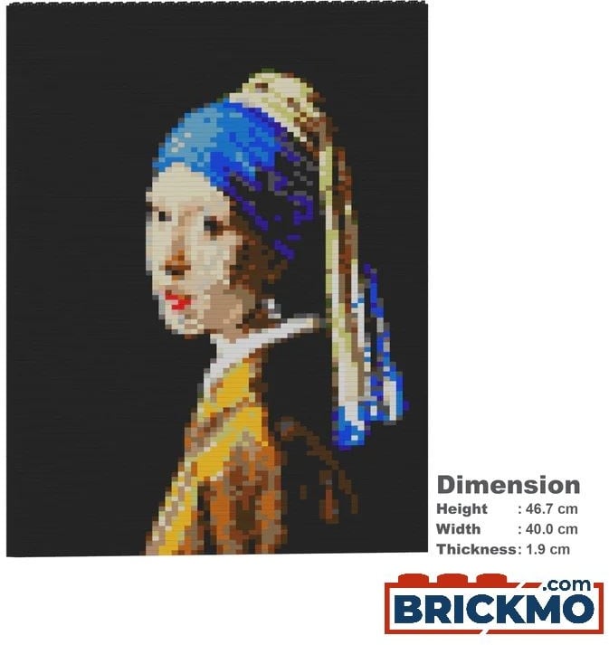 JEKCA Bricks Girl with a Pearl Earring Brick Painting 01S ST24CP01
