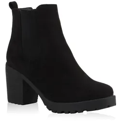 Damen Chelsea Boots in Schwarz