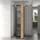 home collective Mehrzweckschrank, Anthrazit, Eiche, Holz 35x180x40 cm, Waschküche, Mehrzweckschränke
