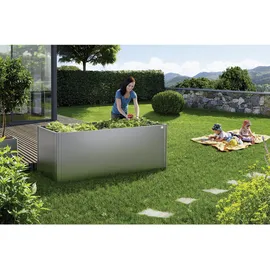 Biohort Hochbeet 2x1 201 x 102 x 77 cm quarzgrau-metallic