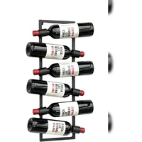 DanDiBo Ambiente Weinregal 6 Flaschen Schwarz