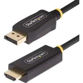 Startech StarTech.com 3 Meter Aktiver DisplayPort HDMI 4K 60Hz mit HDR, DP zu HDMI 2.0b Kabel, DP auf HDMI Adapter Cable, with to Active Video Converter, DisplayPort Desktop to m,